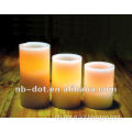 flameless wax candle, pillar wax candle